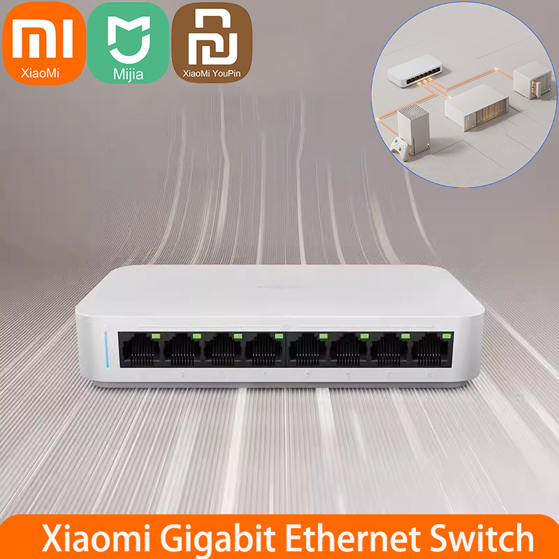 Xiaomi Hub Mijia Hub - Xiaomi Mi 8 puertos RJ45 Gigabit