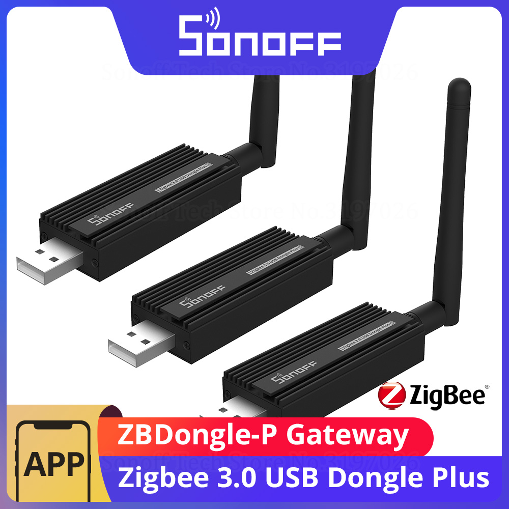 Zigbee Coordinator Stick - SONOFF, pasarela Zigbee 3.0, ZBDongle-P, concentrador