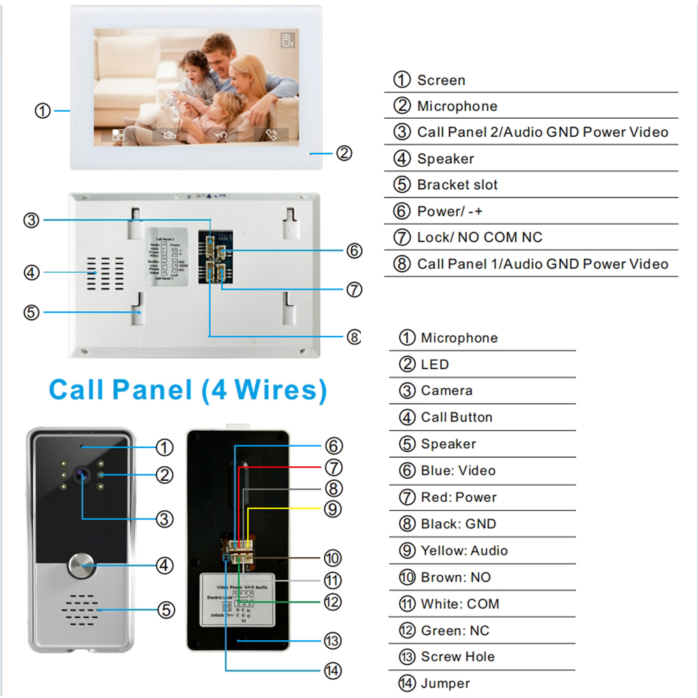 Sistema de videoportero con ca - Smart Doorbell Wired reseña y precio