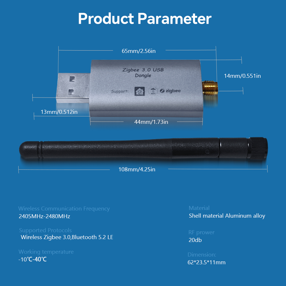 Nuevo Dongle Zigbee 3.0 USB 20 - Zigbee Coordinator Stick reseña y precio